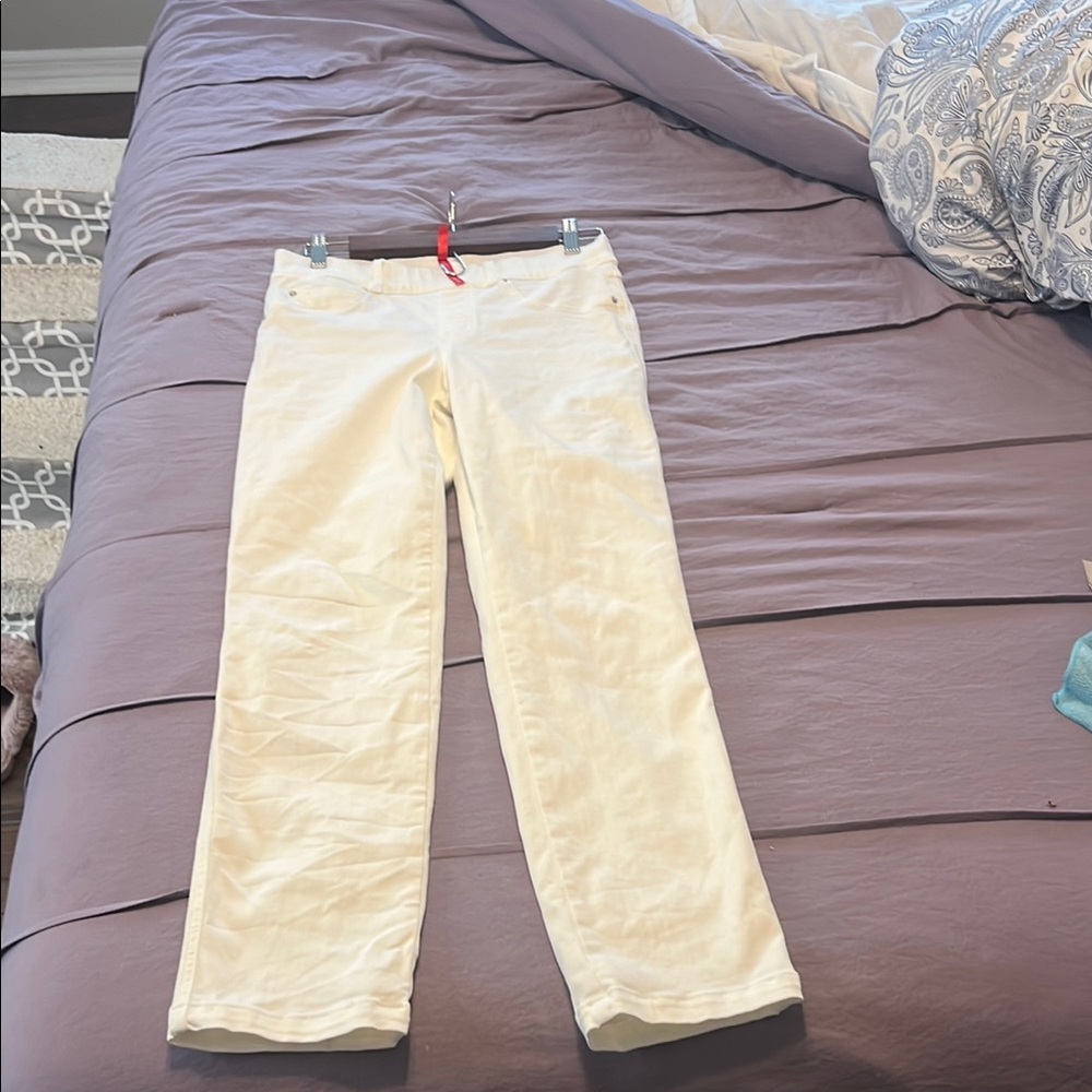 SPANX white High-Waisted jeans